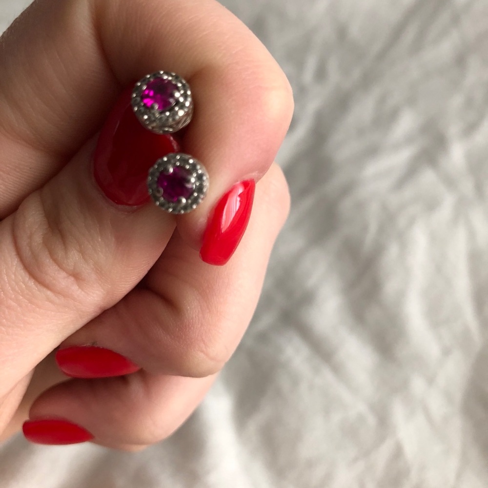 Ruby earrings